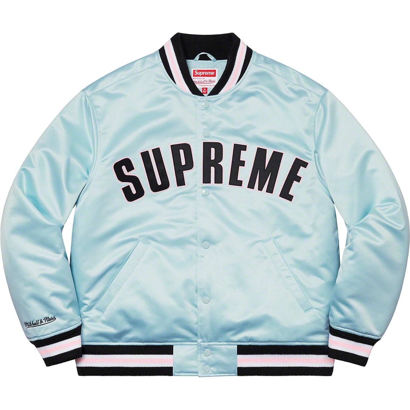 Supreme®/Mitchell & Ness® Satin Varsity Jacket view 10
